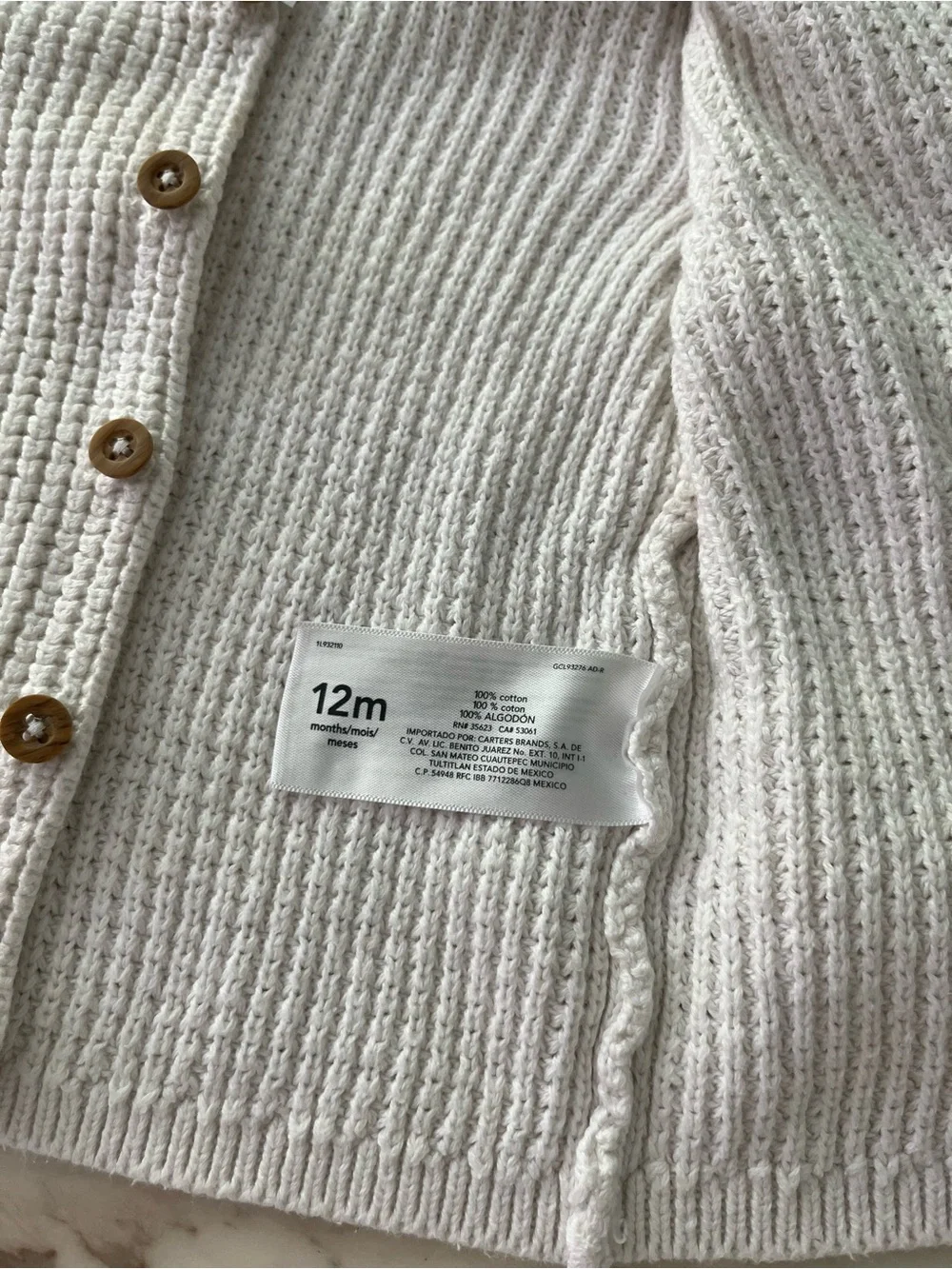 Knit Hooded Cardigan & Floral Button Sweater Set
